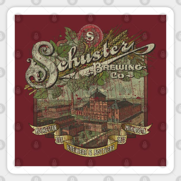 Schuster Brewing Co. 1871 Sticker by JCD666